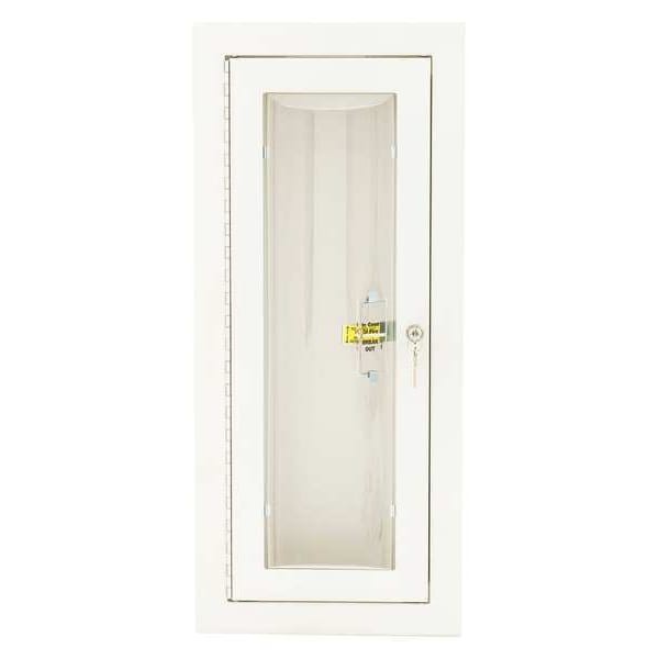 Loma 7322-Bb Fire Extinguisher Cabinet, Semi Recessed, 26 3/4 In Height, 10 Lb