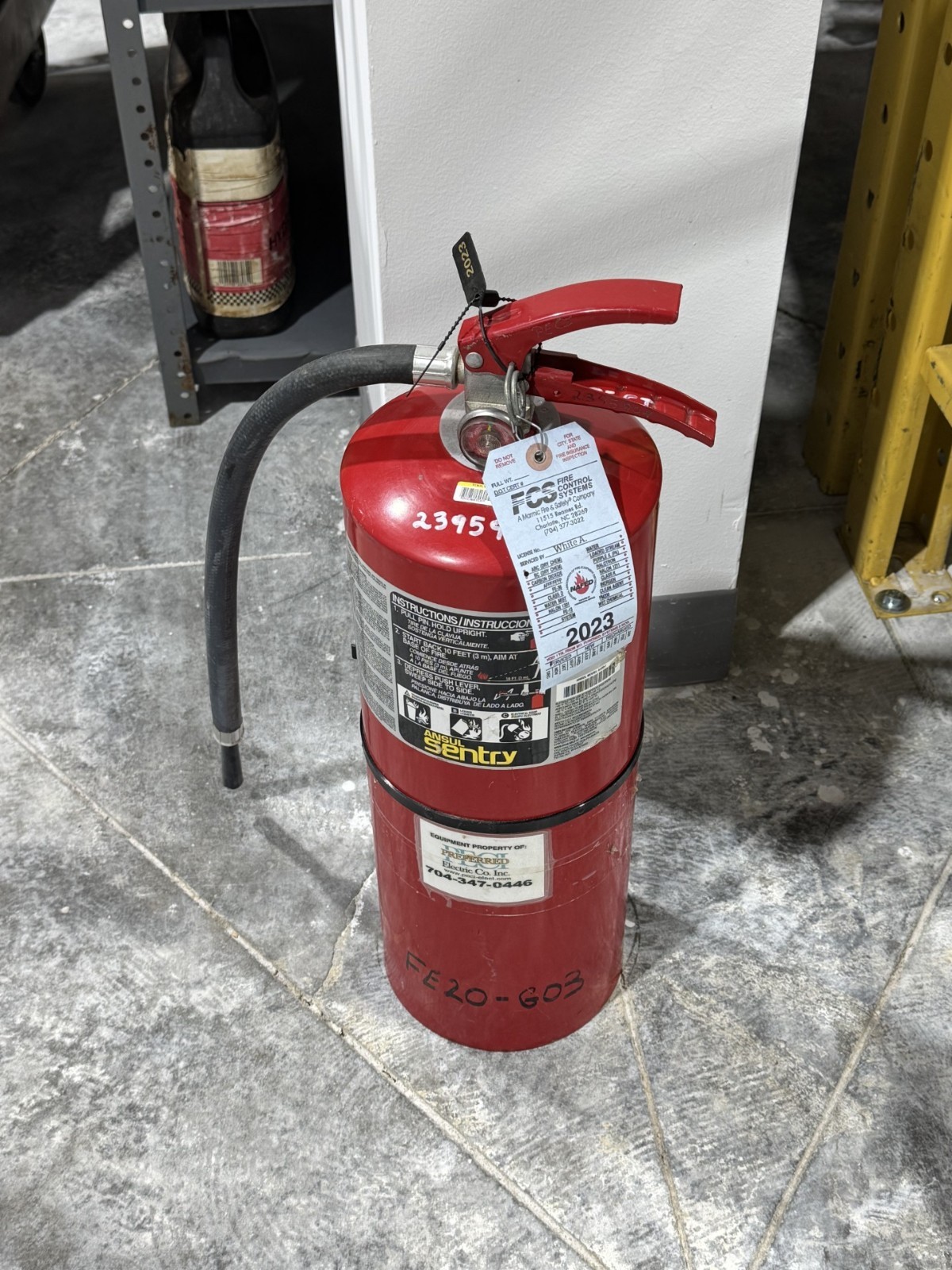 20LB ANSUL SENTRY AA20-1 – ABC Dry Chemical Fire Extinguisher Full Insp. 24