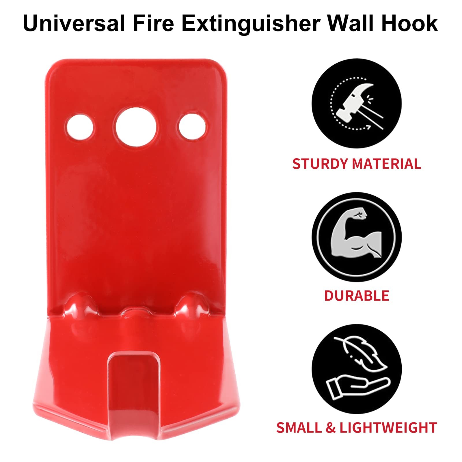 Fire Extinguisher Wall Hook Mount Bracket Fits 5 To 40 Lb Extinguishers 4 PCS