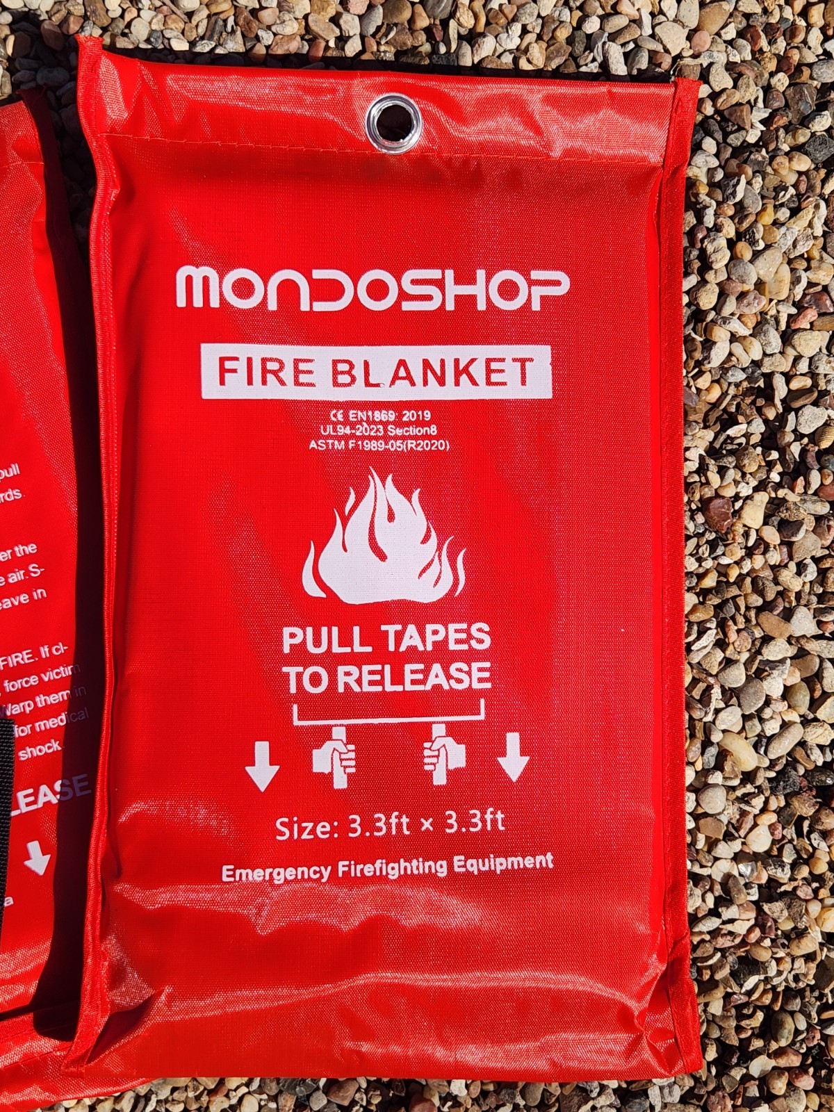 2 Pack Fire Blanket Fiberglass Emergency Home Retardant Prepared 3.3’x3.3′ 40×40