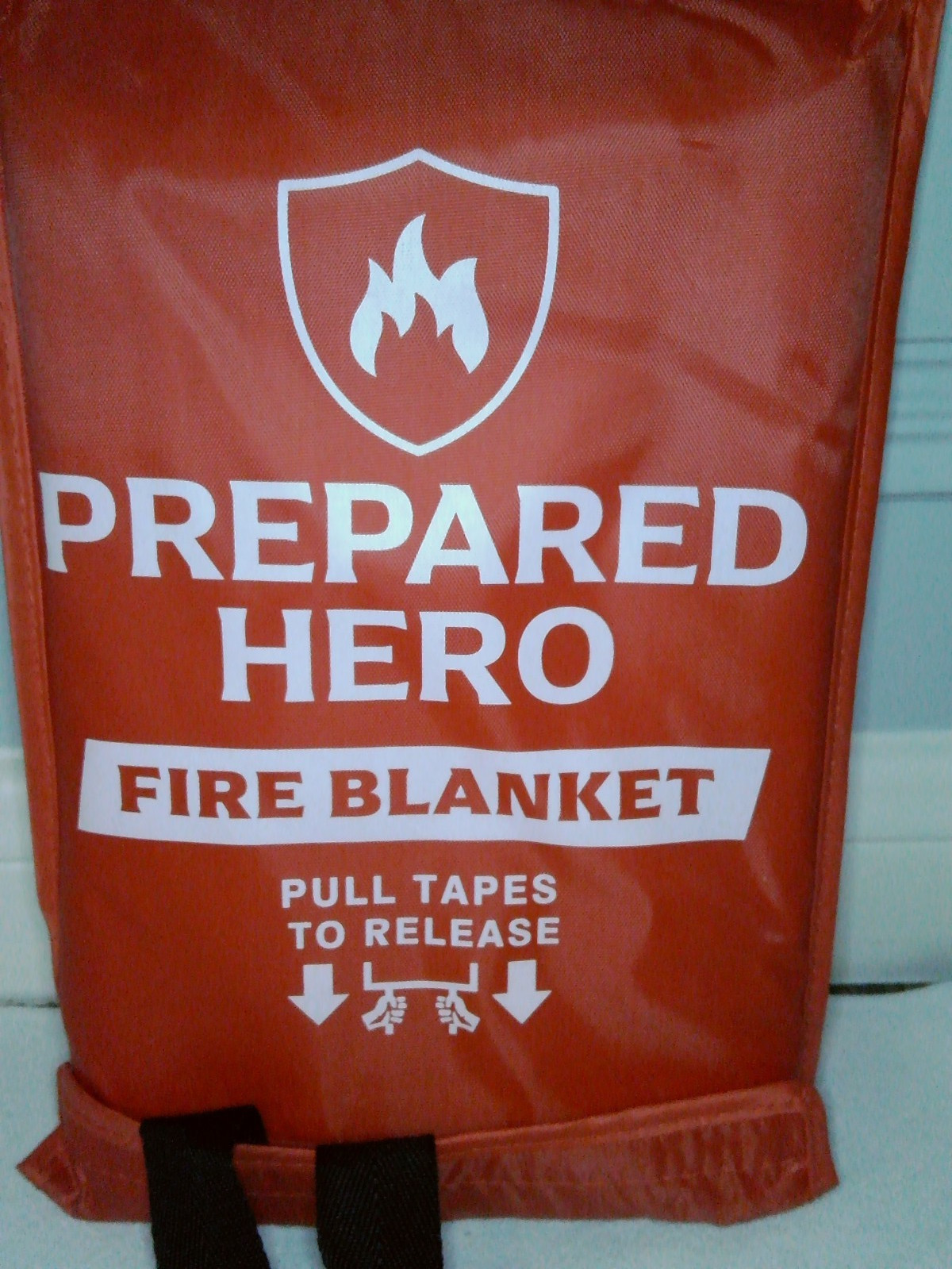 Prepared Hero Brand Fiberglass Fire Blanket 39″x39″ Qty 1