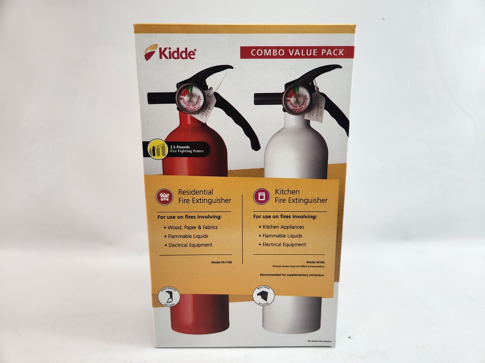 Kidde Residential and Kitchen Class ABC and Class BC Fire Extinguisher’s M10G