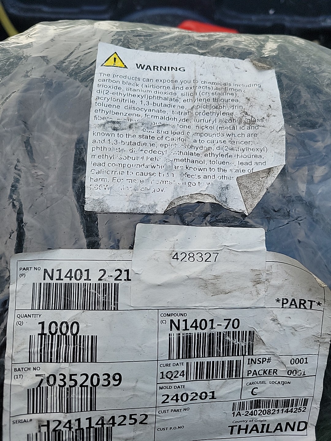 (20) Firetech Collar O-Ring 428327AS