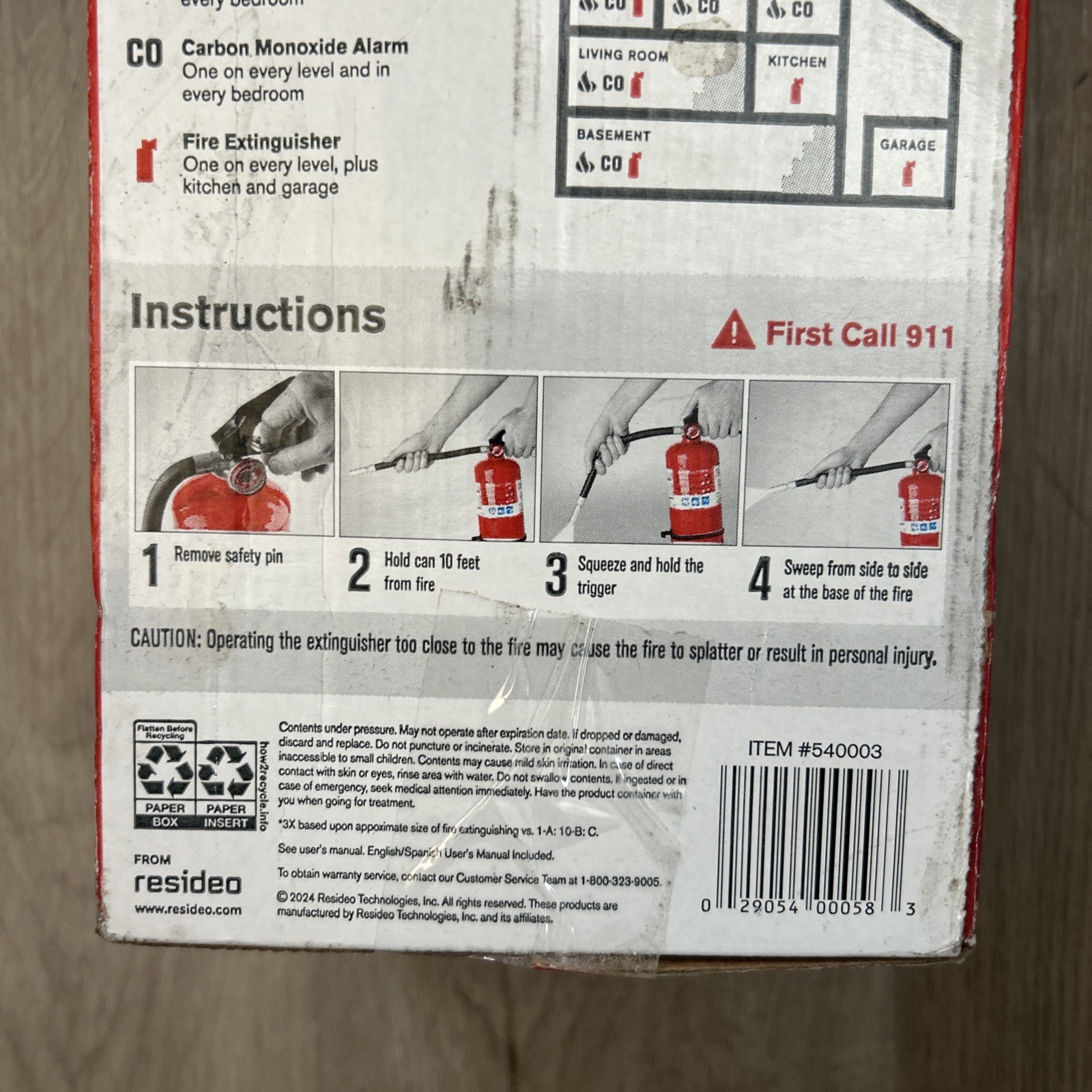 First Alert Professional Fire Extinguisher with Bracket Meets OSHA Requirements
