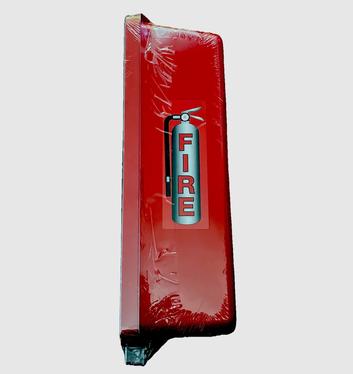 Cato FD33AD Red Plastic Fire Extinguisher Cabinet W/Lid For 10 Lb Tank Weight