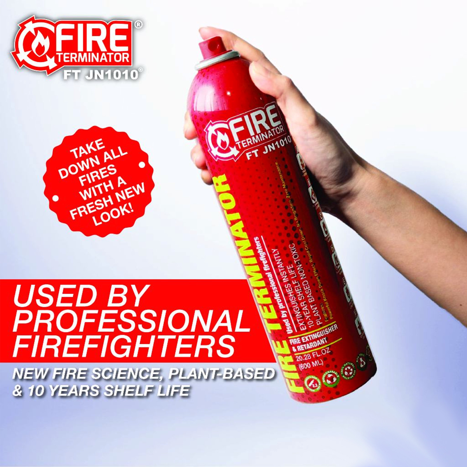 Fire Extinguisher Fire Terminator Class ABCDEF Hydrodynamic Spray FT JN1010