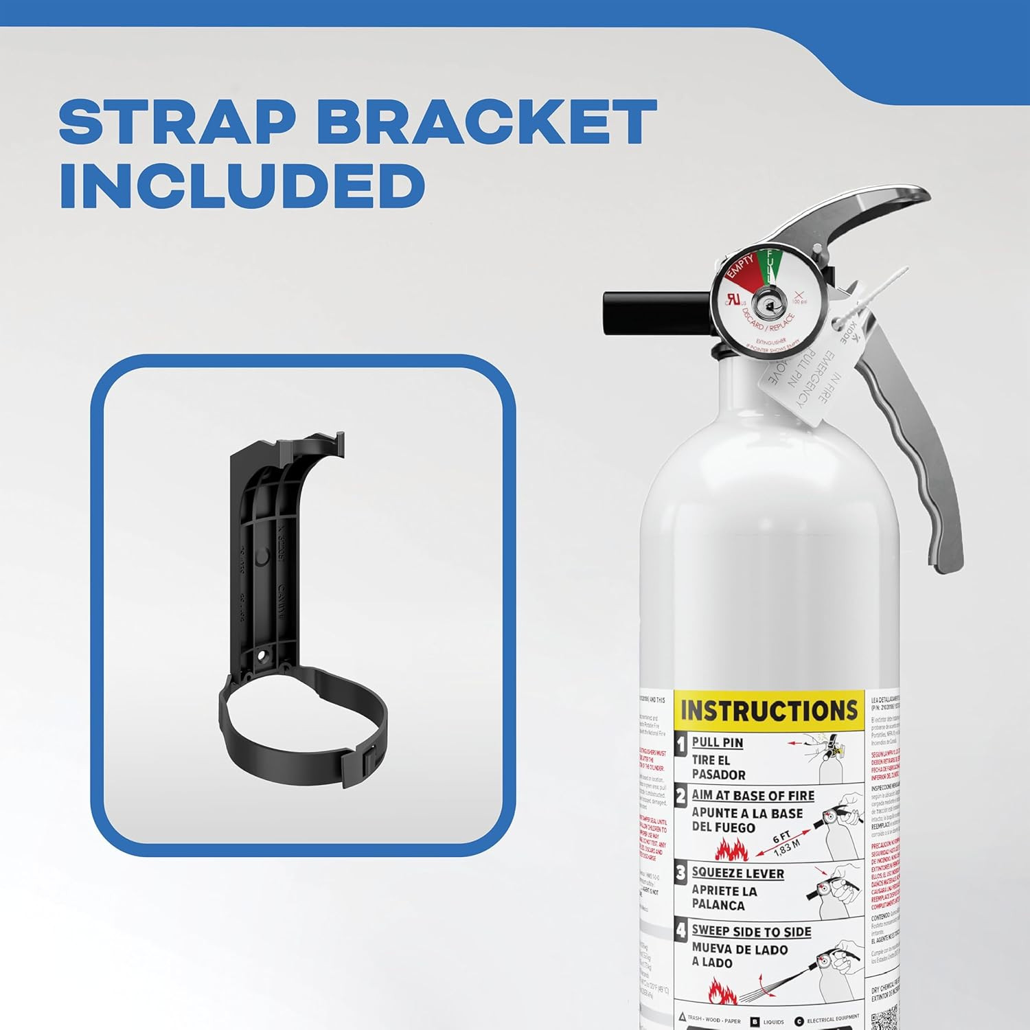 Fire Extinguisher for Boats, Single-Use 1A10BC