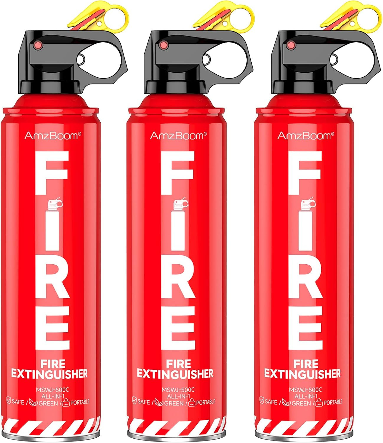 Portable Fire Extinguisher Spray Home Car Kitchen 3 Pack
