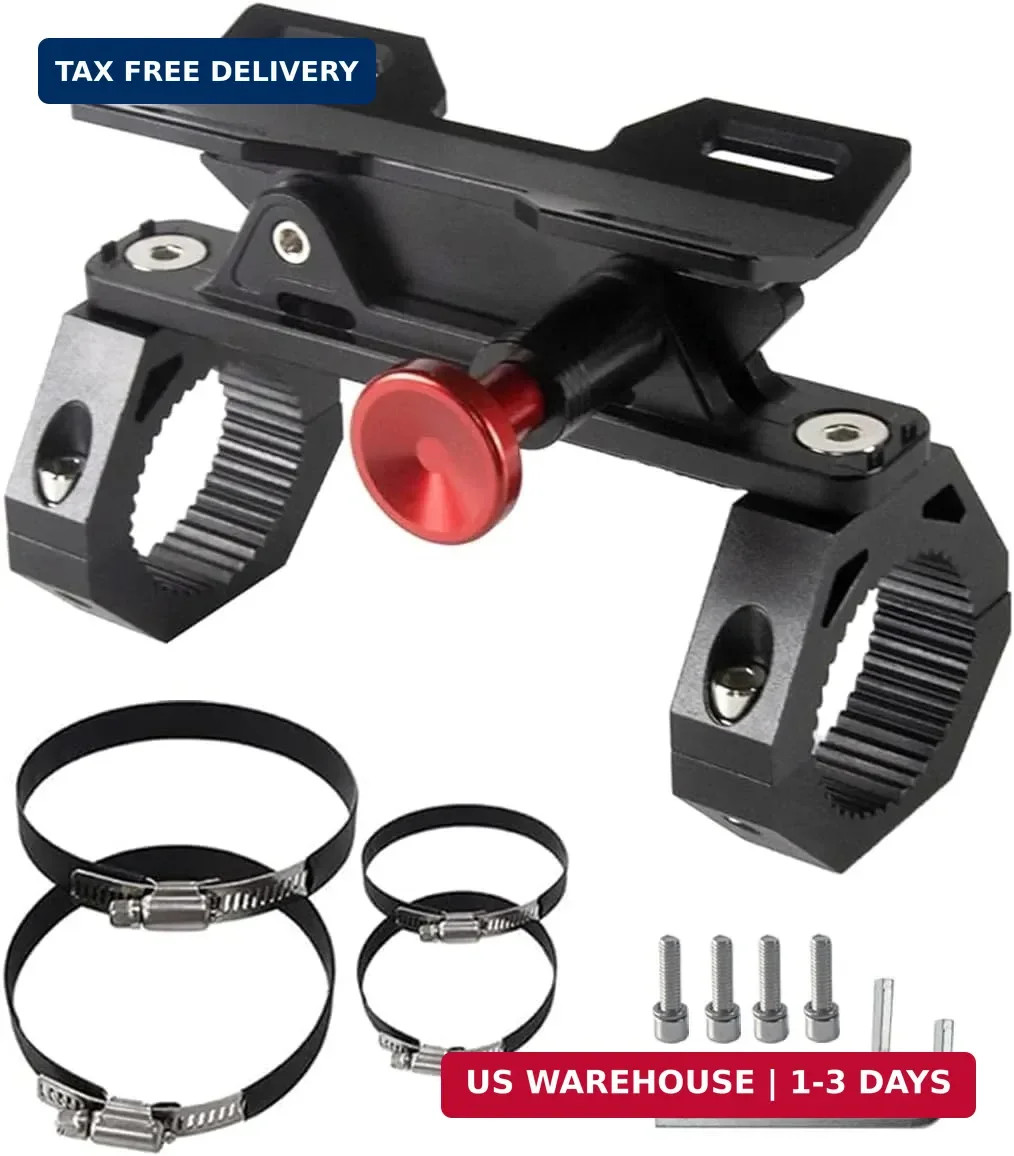 UTV Fire Extinguisher Mount Kit – Aluminum Adjustable Quick Release Roll Bar Car