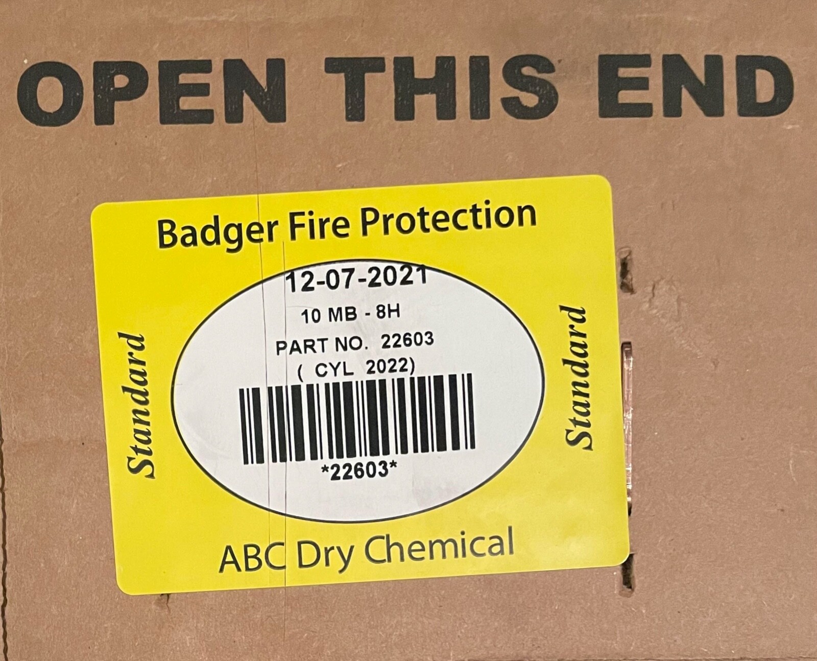Badger 22603 ABC Dry Chemical Fire Extinguisher – 10 lb w/Wall Hook