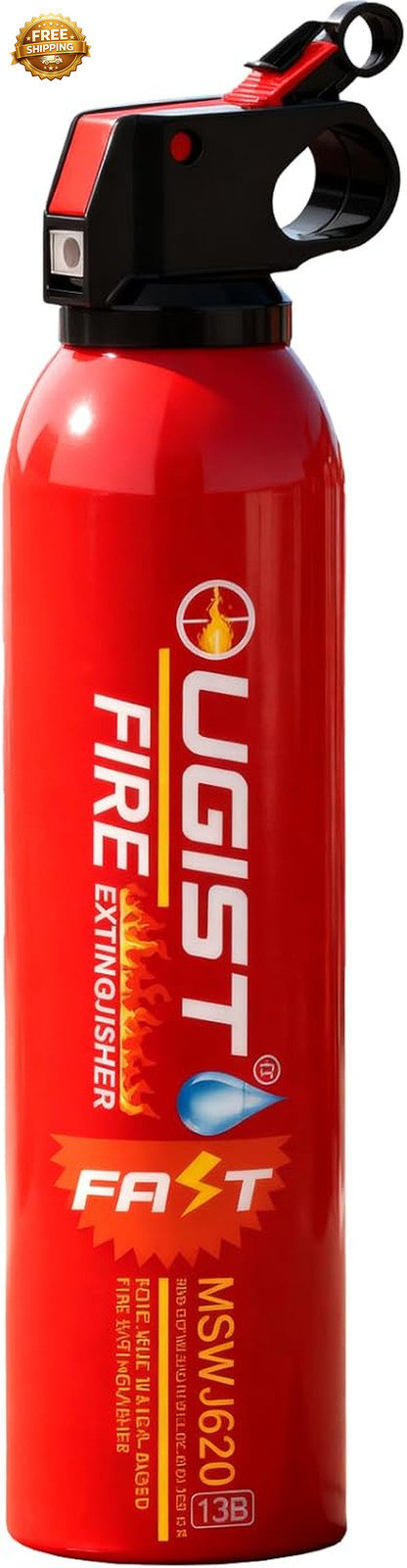 Small Portable Fire Extinguisher for Home and Car 21Oz Each 1 Pack Water