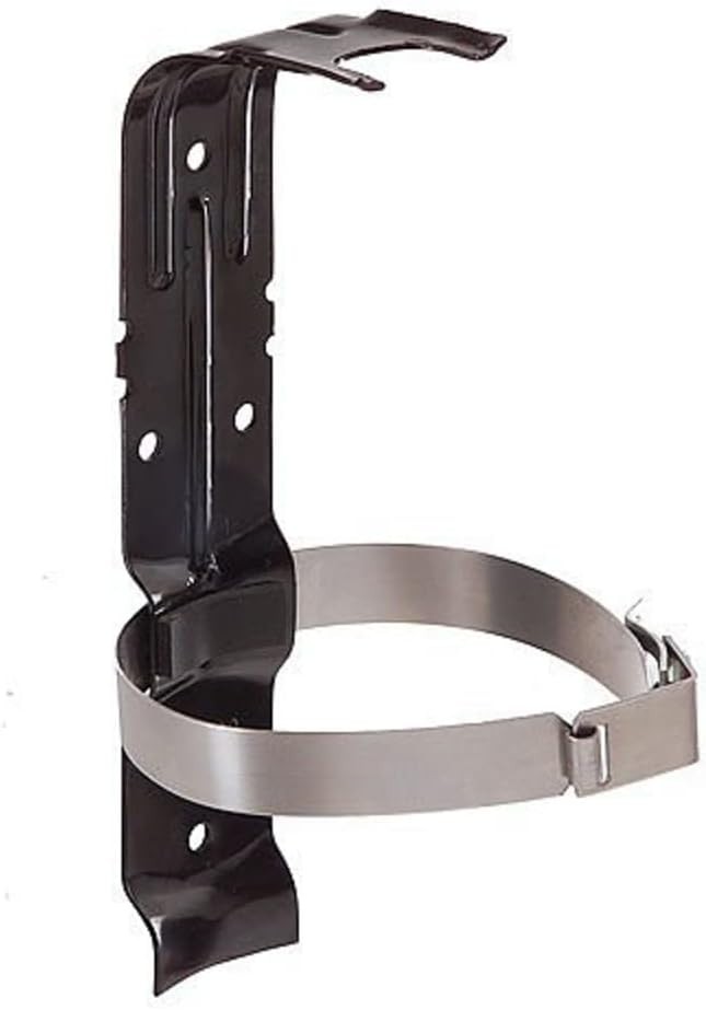 Black Powder Coated Fire Extinguisher Bracket – Heavy Duty & Reliable