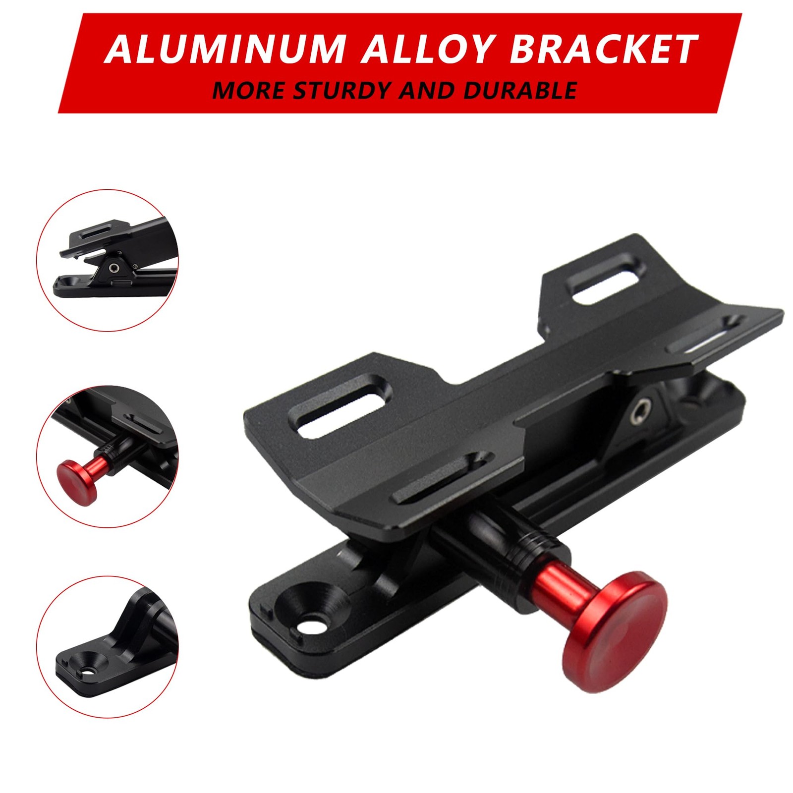 Quick Release Fire Extinguisher Mount – Aluminum Adjustable UTV Roll Bar Fire