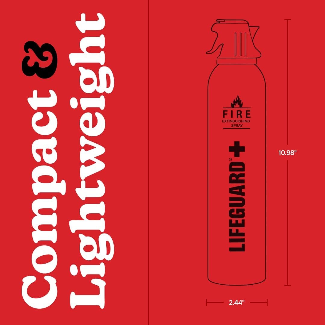 LIFEGUARD Aerosol Fire Extinguisher Spray – Non-Toxic, Eco-Friendly Fire Suppres