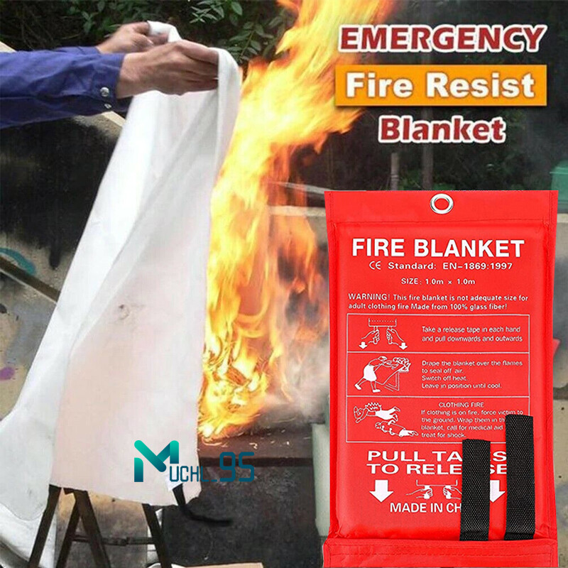 XXL XL Fire Blanket – Premium Home Fire Emergency Extinguisher Blankets,1/2/4PCS
