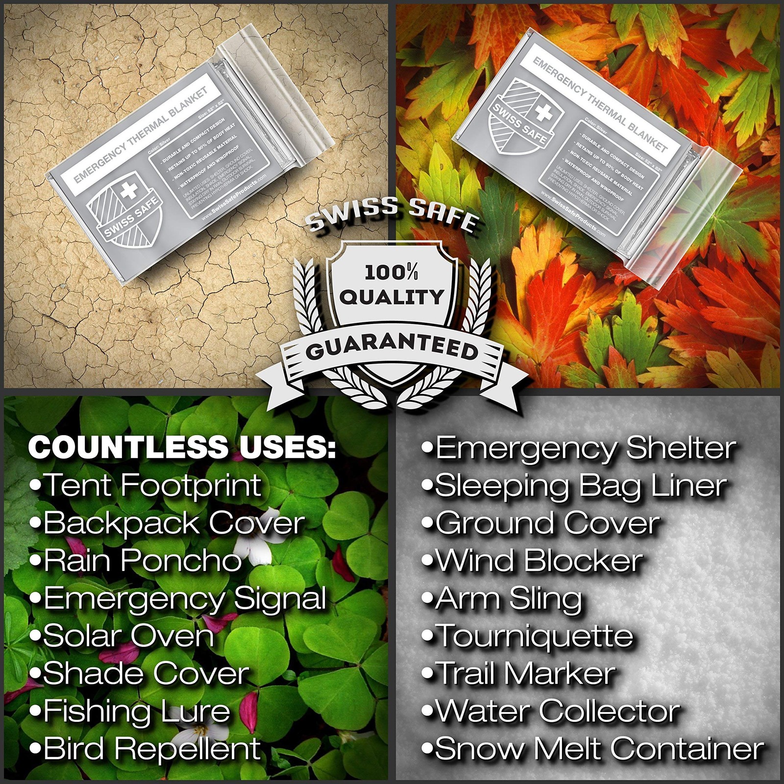 Emergency Mylar Thermal Blankets + Bonus Space Blanket – Compact & Insulated …