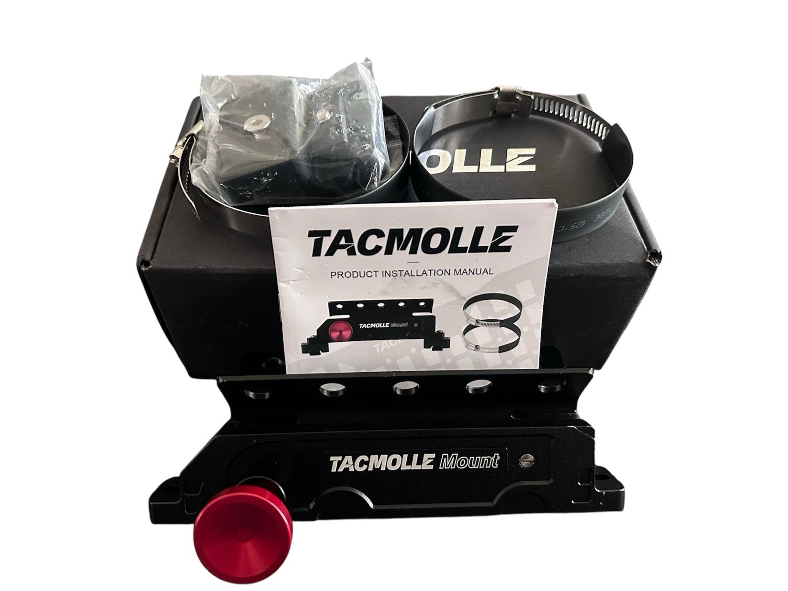 Tacmolle Mount Fire Extinguisher Mount Holder Bracket Black Metal