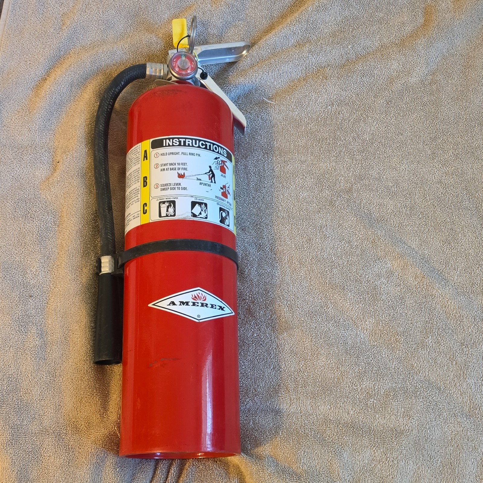 Amerex B456 10 lb ABC Dry Chemical Fire Extinguisher UL Listed Exp 2012