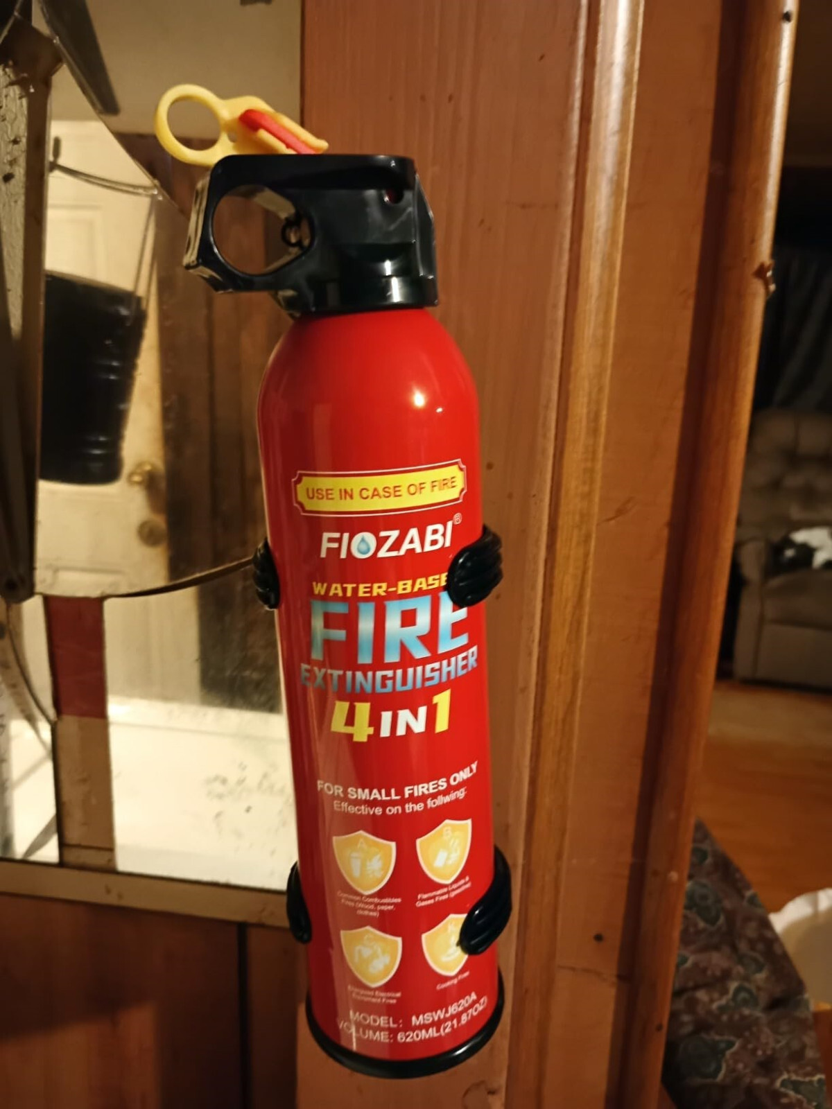 Portable Fire Extinguisher Spray With Bracket For Car Home Kitchen Garage House