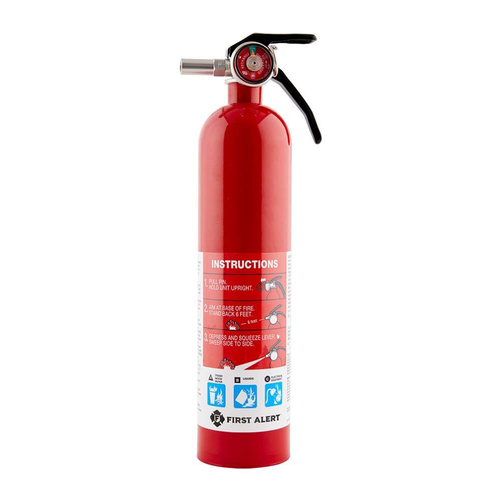 First Alert HOME1 Fire Extinguisher UL Rated 1A 10B C Multipurpose Safety 1 Pack