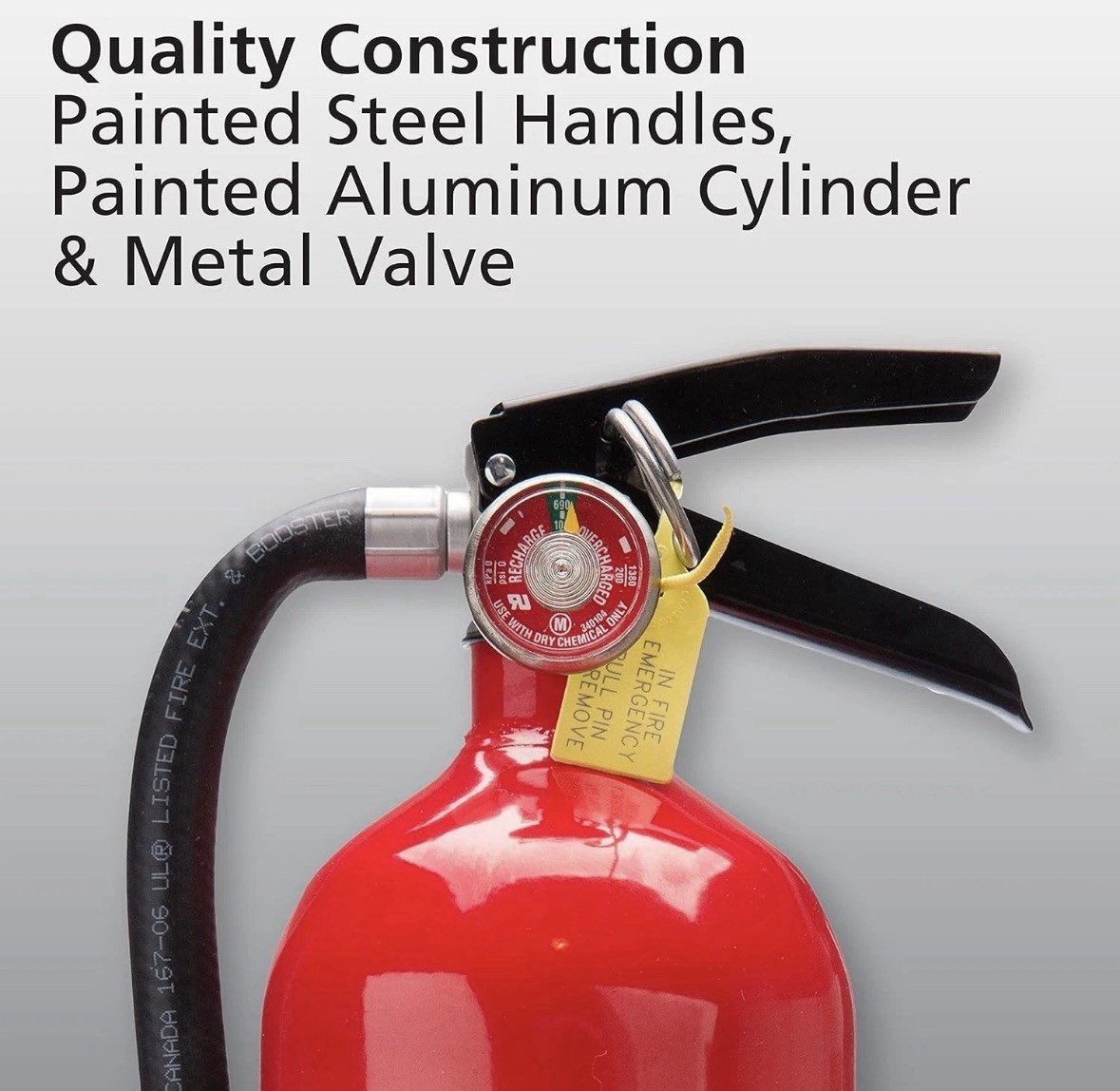 Kidde Pro 210 Fire Extinguisher – Rechargeable, Multi-Purpose Home & Office