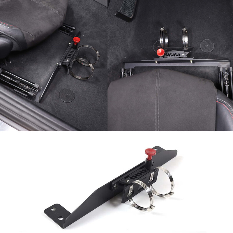 Aluminum Passenger Seat Bottom Fire Extinguisher Bracket For Toyota Supra 19-22
