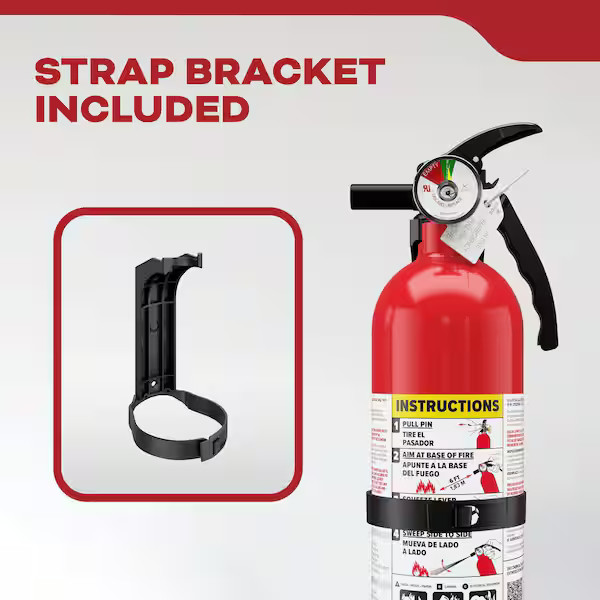 Residential and Kitchen 1-A:10-B:C Class ABC and Class BC 5.5 lbs. Fire Extingui
