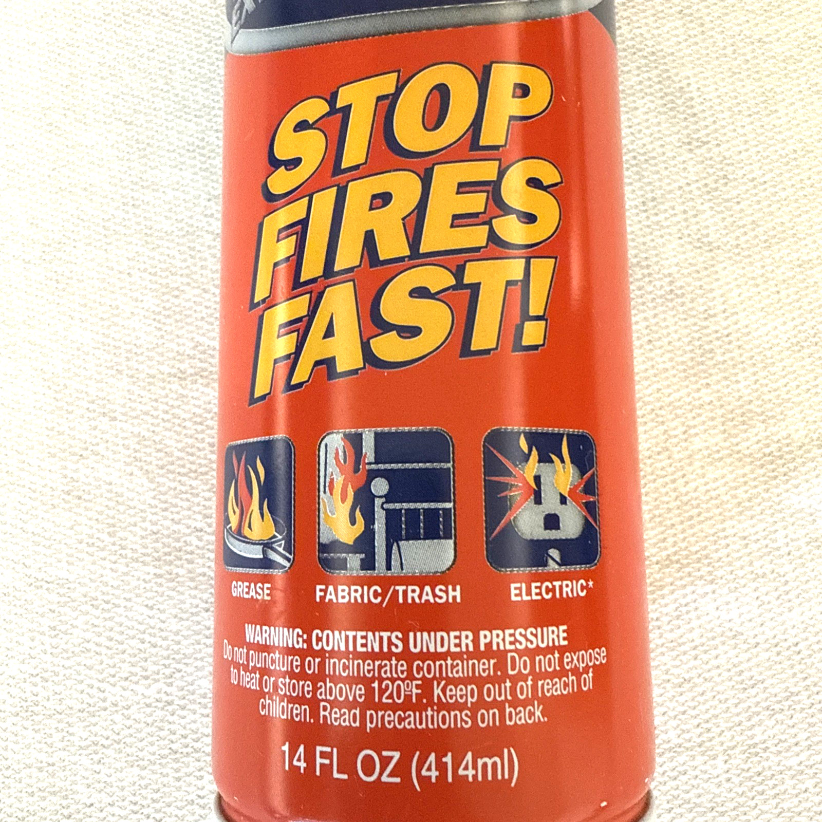 Fire Extinguisher EZ Fire Spray Stops Fires Fast Safe & Easy Clean-up 14 fl oz