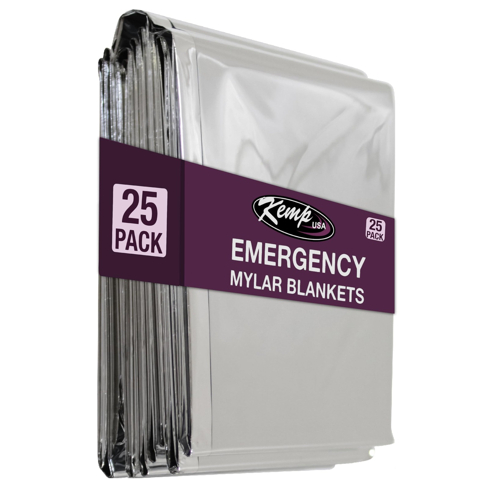 Emergency Mylar Blanket Pack of 25 Lightweight Thermal Reflective Survival Bl…