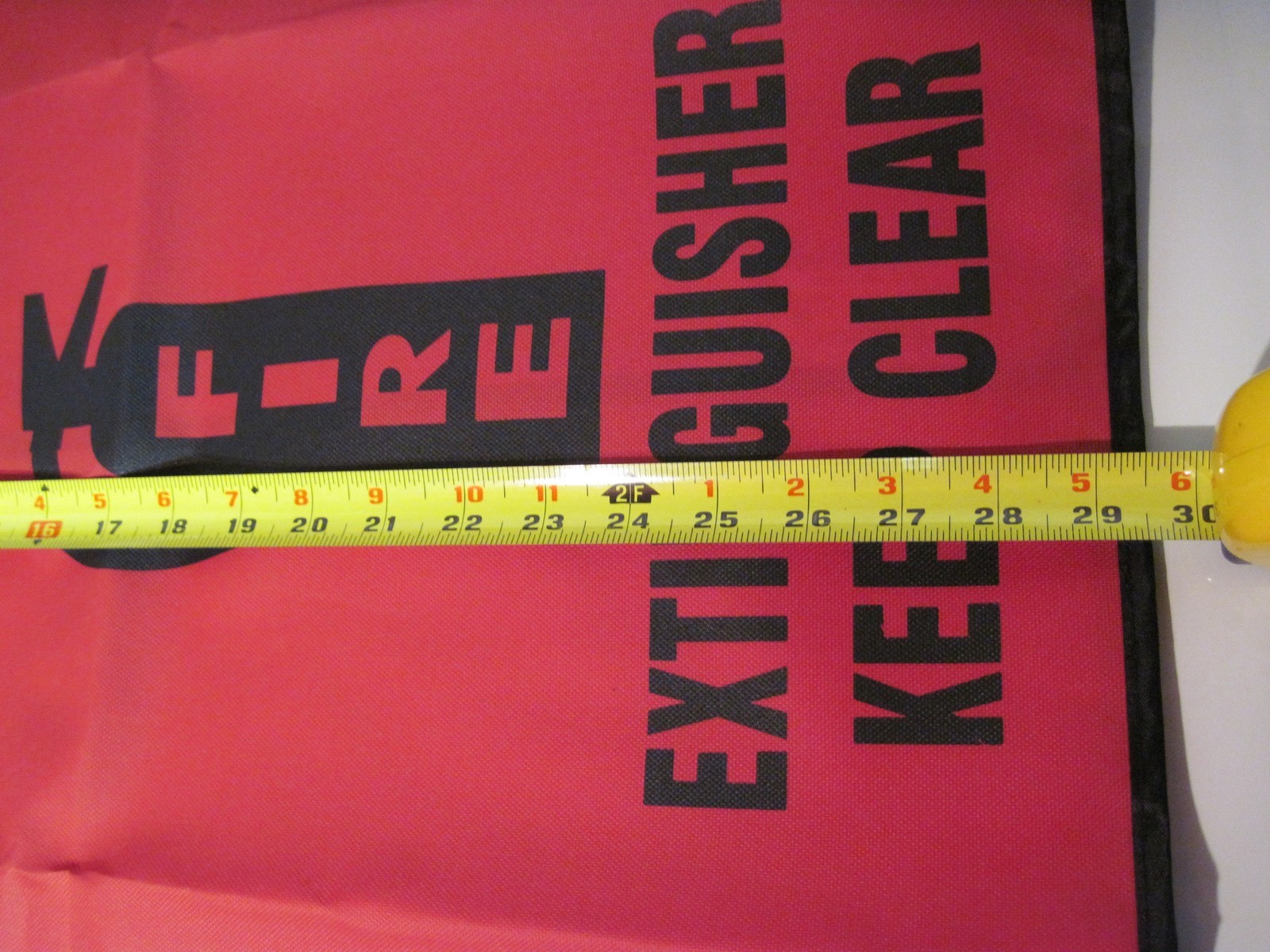 Brooks FEC9 Fire Extinguisher Cover “Keep Clear”, Large Size, Heavy Duty, NEW