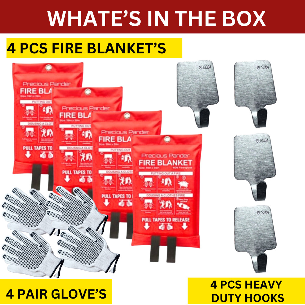 Fire Blanket – Premium Home Fire Emergency Extinguisher Blankets – Wholesale