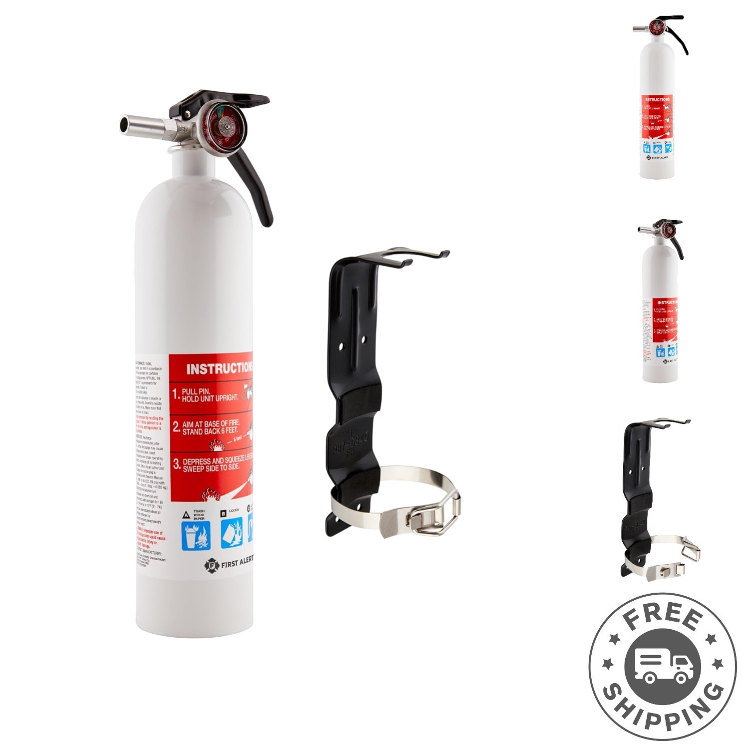 Versatile Marine1 Fire Extinguisher + Bracket – Complete Fire Safety Solution
