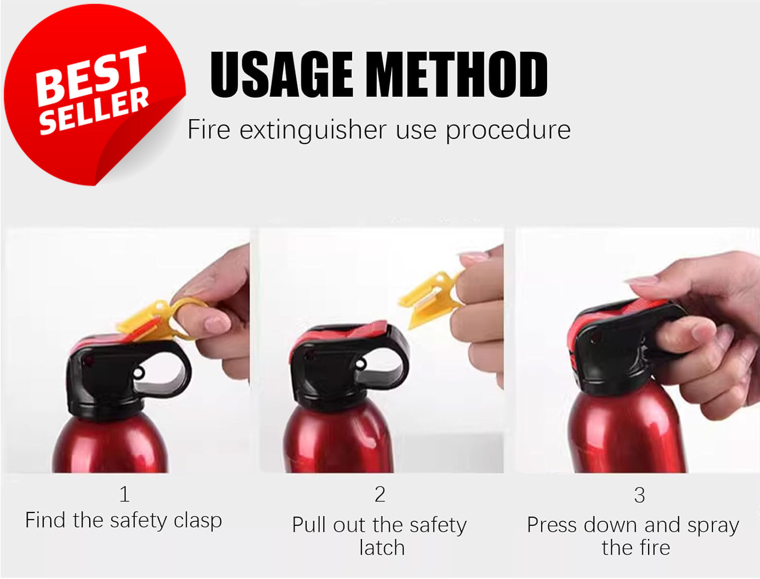 4in1 Portable Fire Extinguisher Home Car Kitchen – US