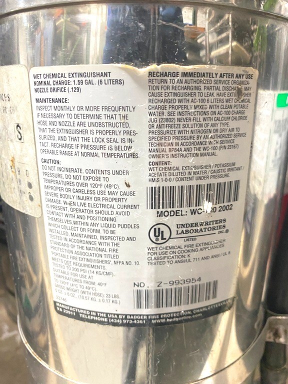Ansul/ Badger Chemical Fire Extinguisher/ Rechargeable (#2)