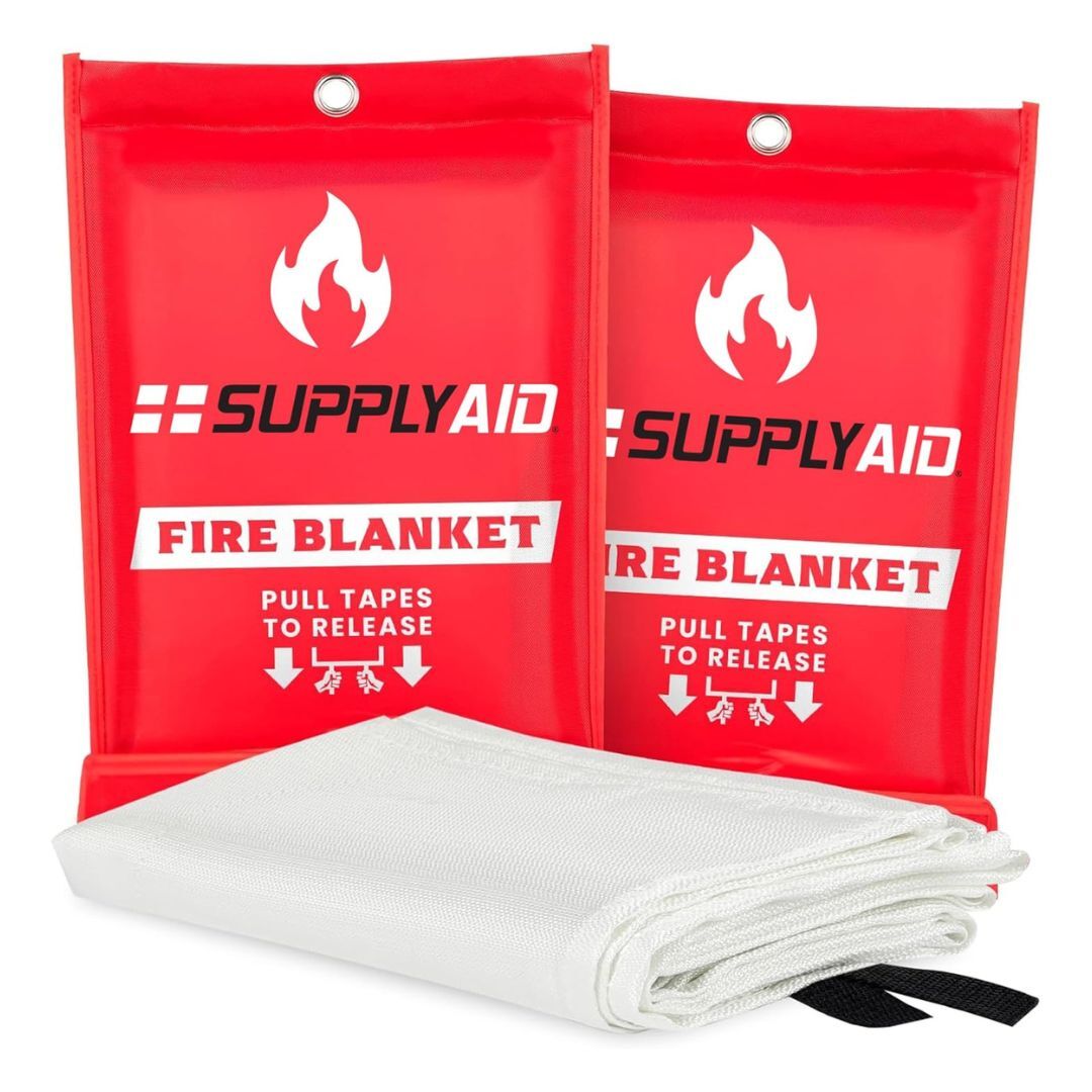 SupplyAID Emergency Fire Blanket for Camping and Safety Supplies