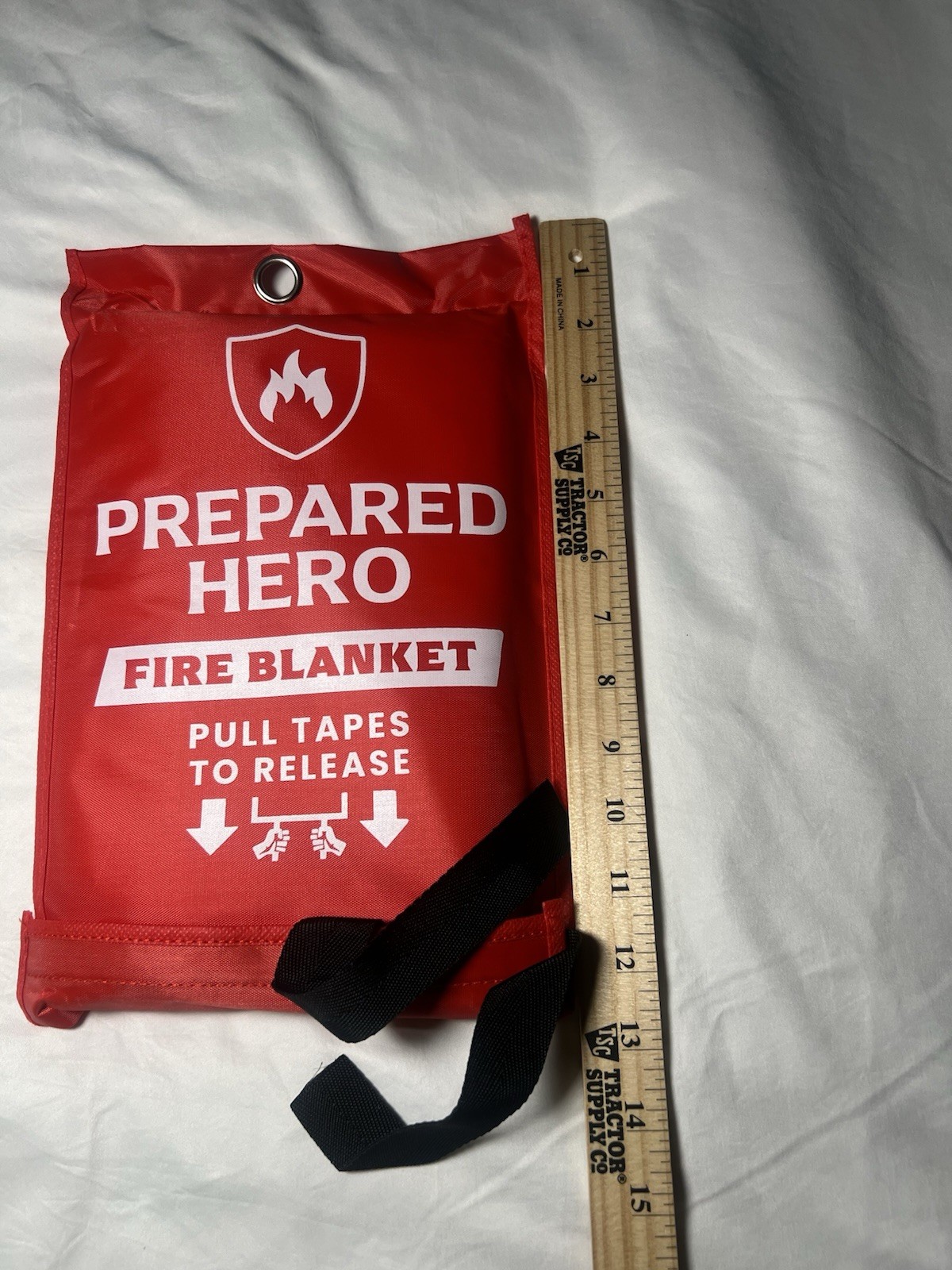 NEW Prepared Hero Fire Blanket 39″×39″ Fiberglass Home Emergency Safety Blanket