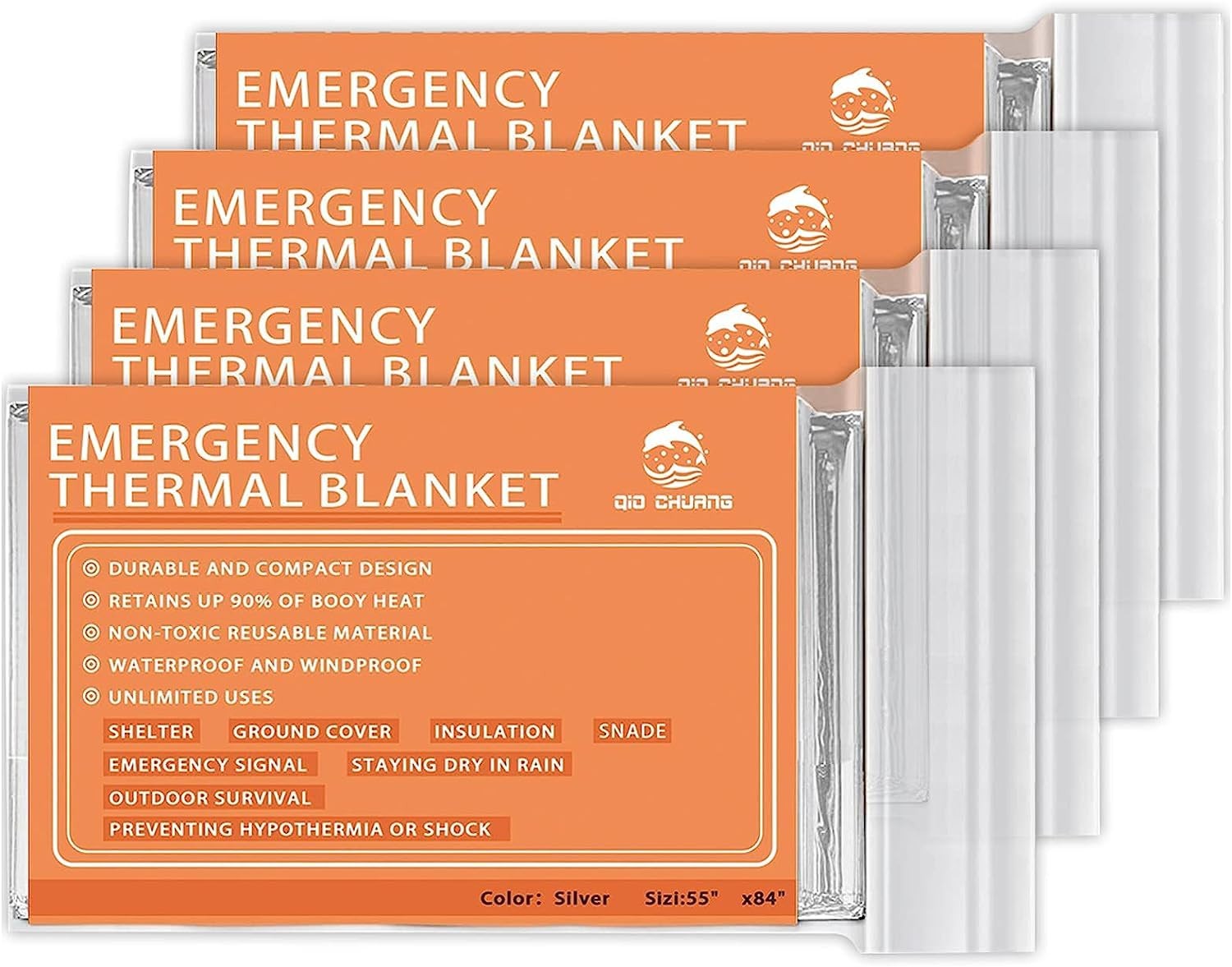 Emergency Mylar Thermal Blankets -Space Blanket Survival kit Camping Blanket …