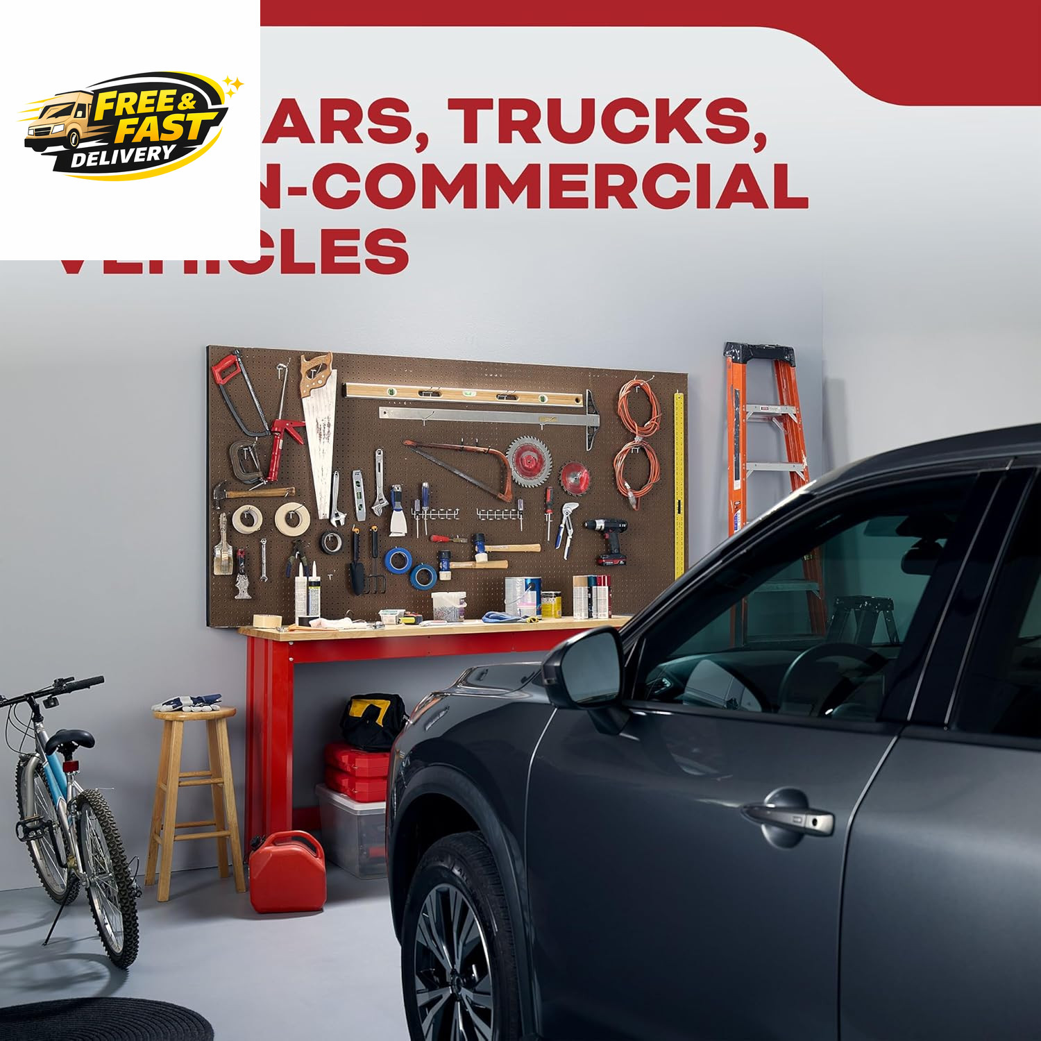 Fire Extinguisher for Vehicles, Cars, Trucks, Single-Use 5BC