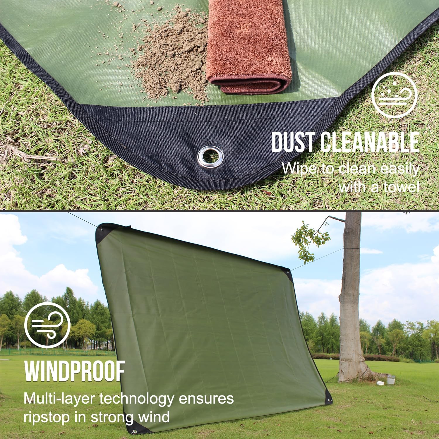Almighty Equip:LYN All-Weather Heavy Duty Solar Emergency Survival Blanket-1….