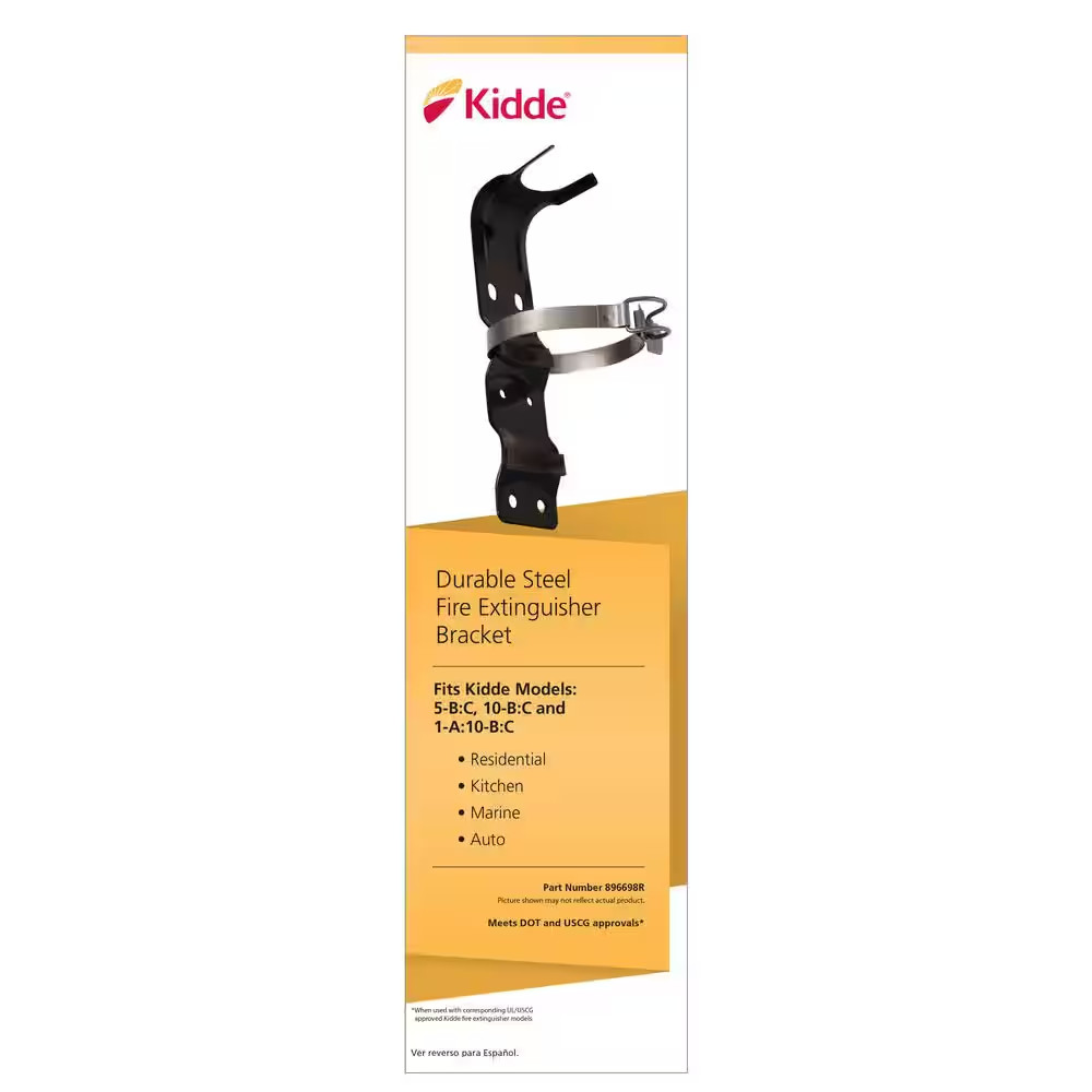 Kidde Steel Fire Extinguisher Mount Bracket for 5lb Model 21030938