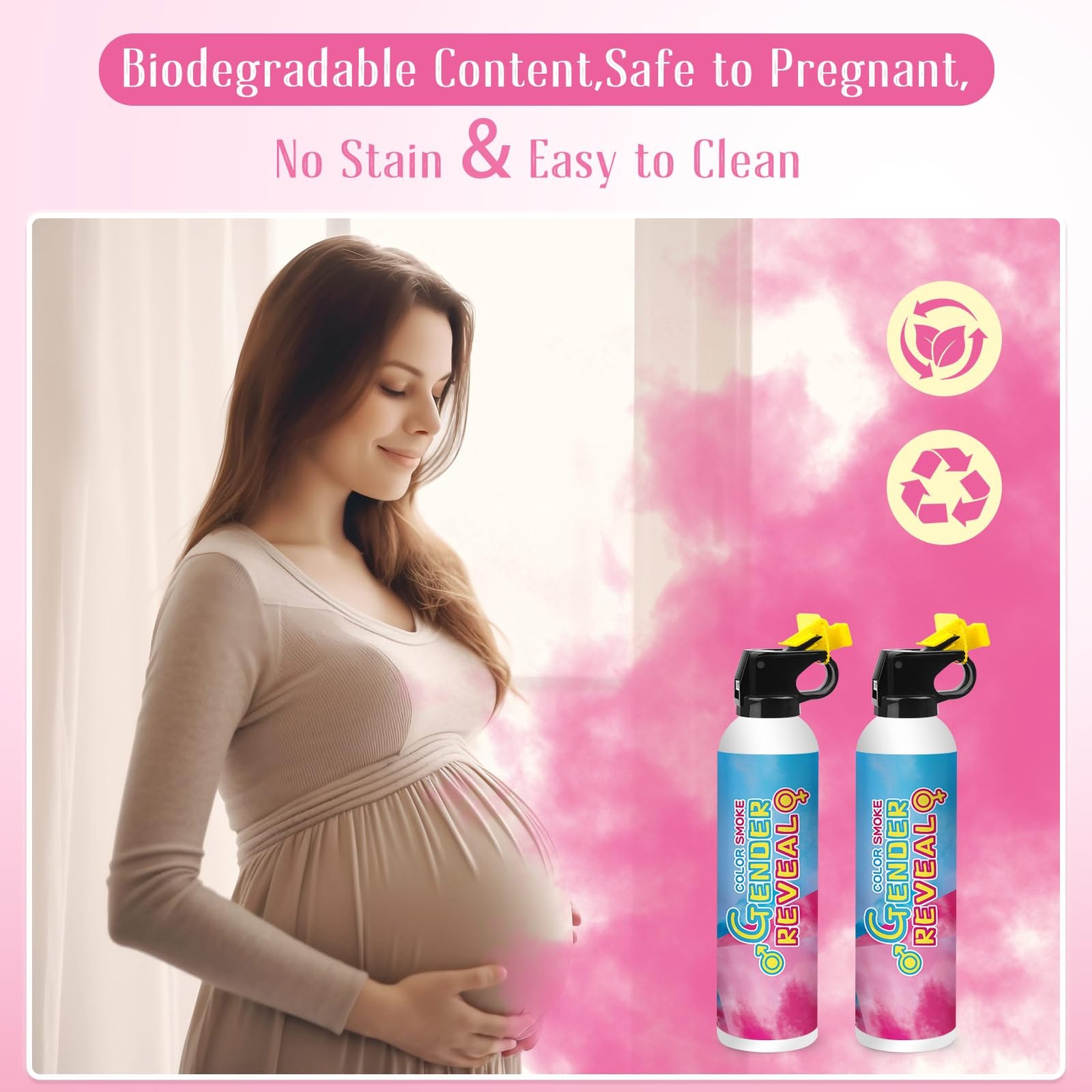 Gender Reveal Fire Extinguisher 2 Packs, Gender Reveal Ideas, Baby Girl Revea…
