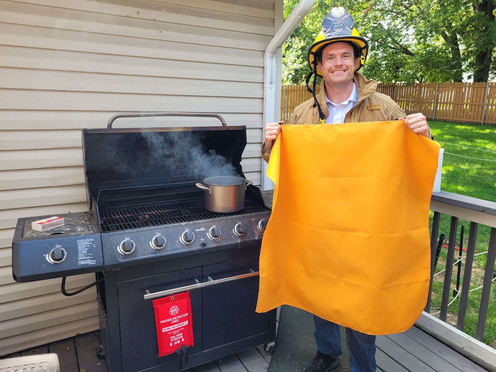 PRO FIRE BLANKET W/ Carbon monoxide pack – Patent pending