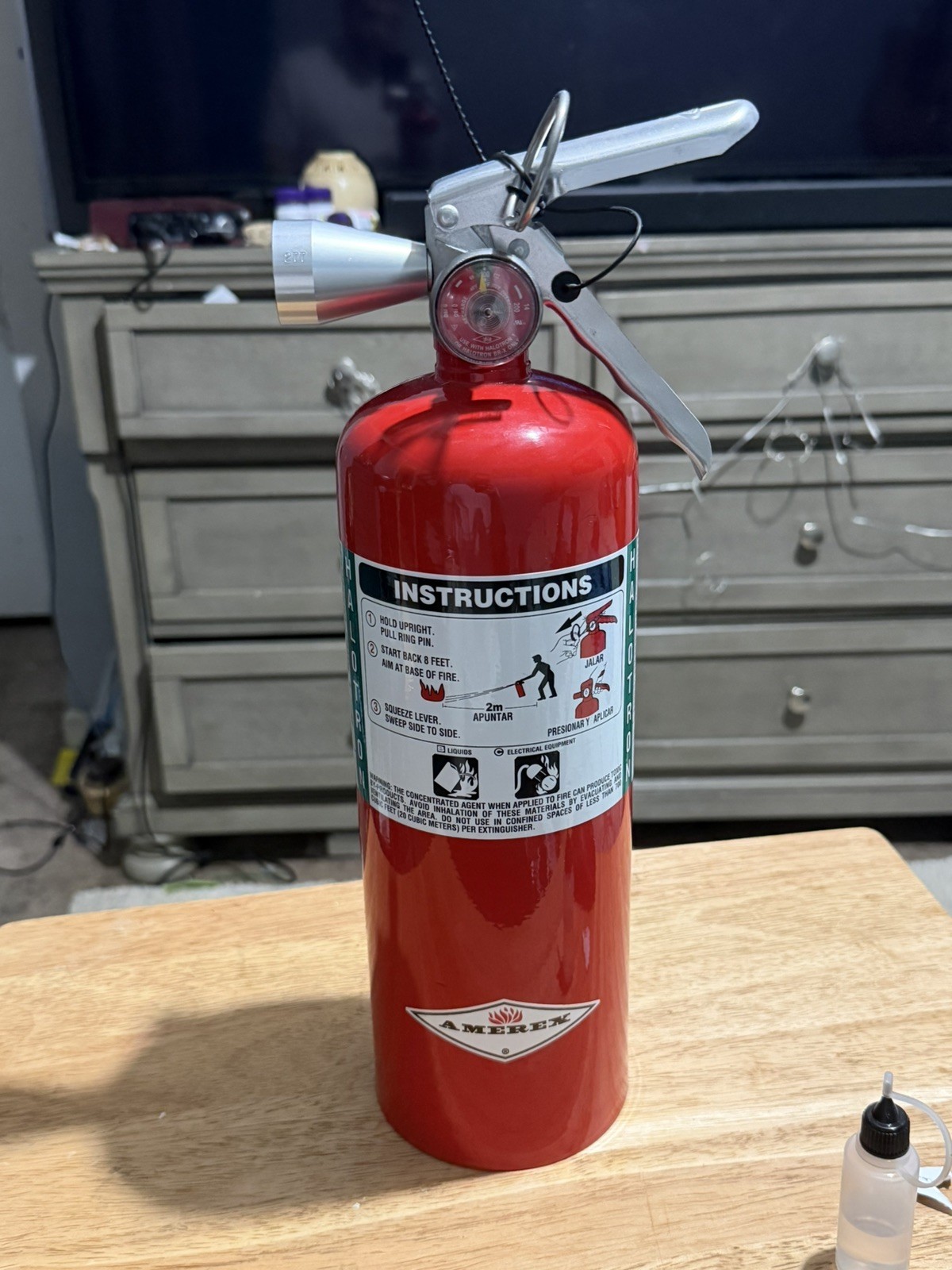 Clean Agent Fire Extinguisher -Halotron 5lb – excellent condition