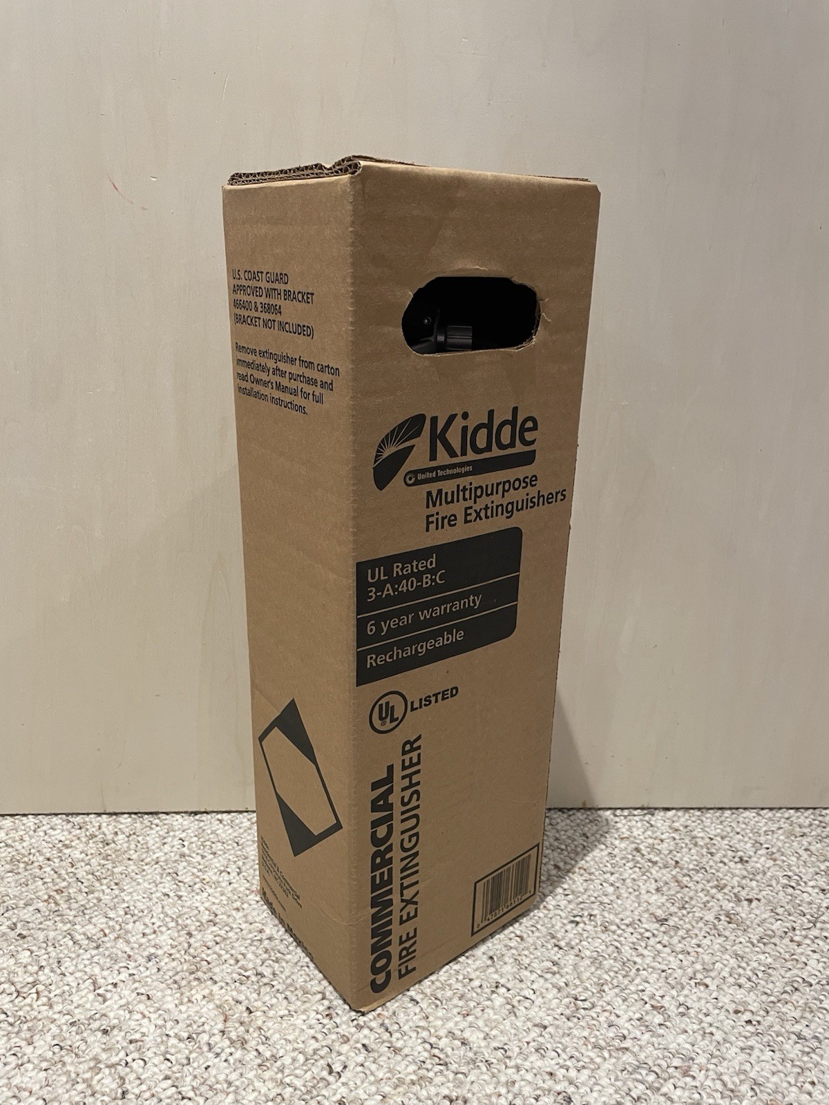 Kidde PRO-5TCM Rechargeable Fire Extinguisher – 5 lb ABC With Mounting Bracket