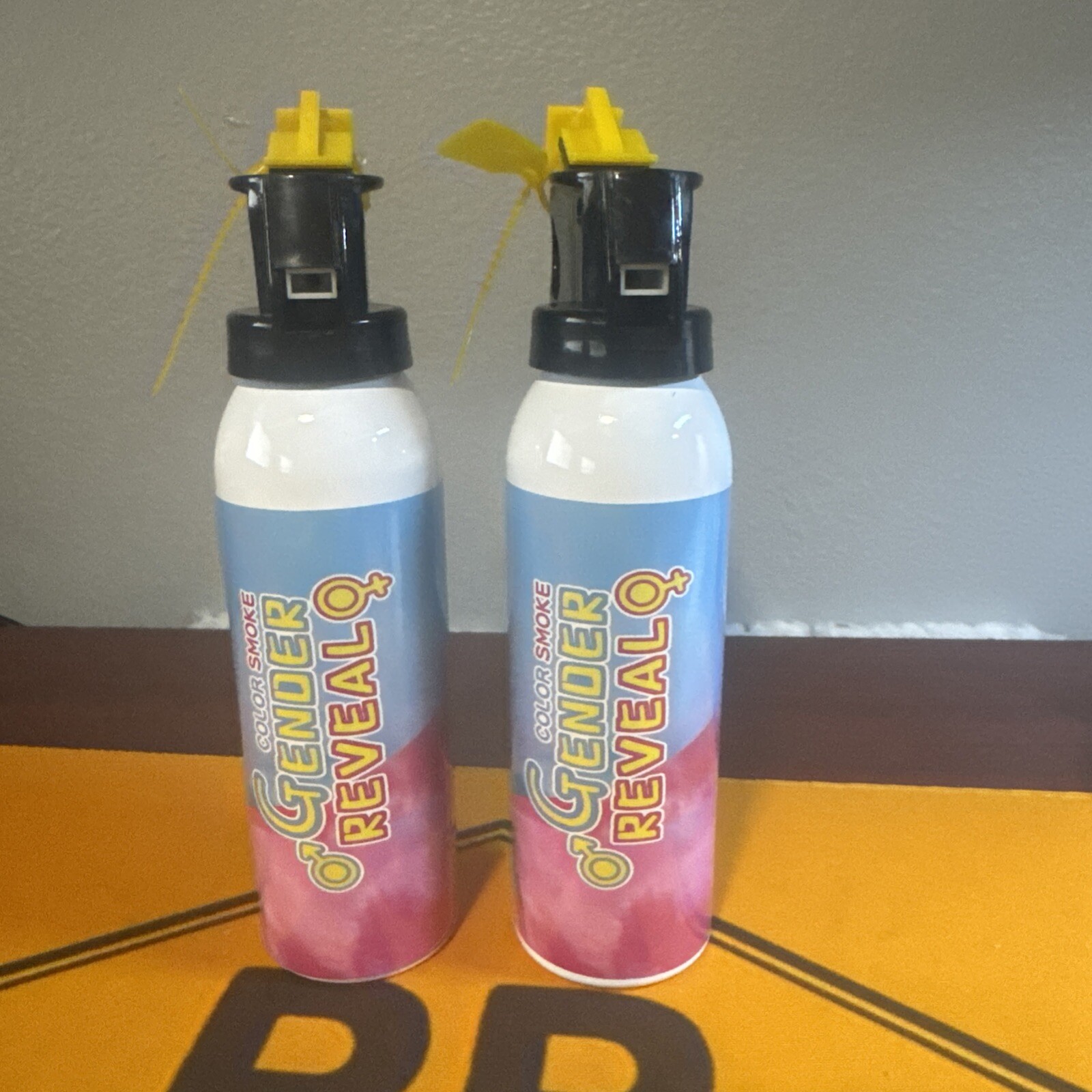 Reveal Fire Extinguisher Set -Gender Reveal Color Smoke Spray Blue Boy