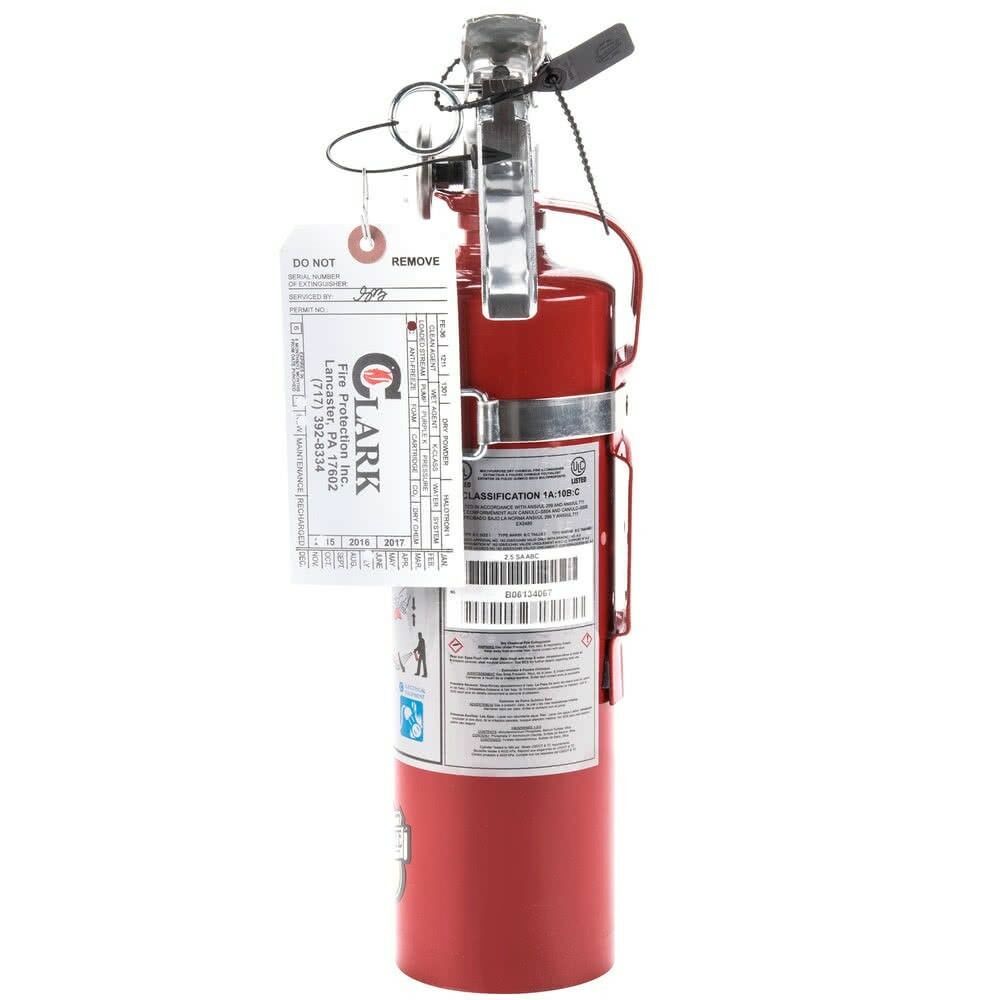 4X 2.5 Lb Fire Extinguisher ABC Dry Chemical Rechargeable DOT Vehicle Bracket UL