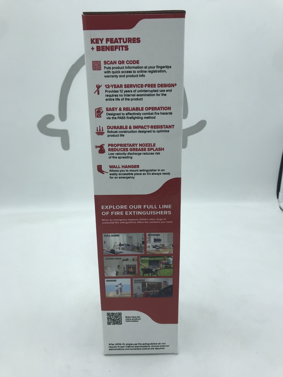 Kitchen Fire Extinguisher Kidde with Easy Mount Bracket, 10 B:C, Dry Chemical
