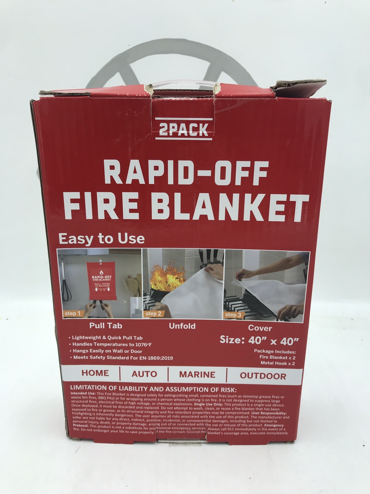 Fire blanket 2 pack