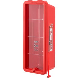 Industrial Plastic Fire Extinguisher Cabinet Fits 10 lbs. Red Industrial