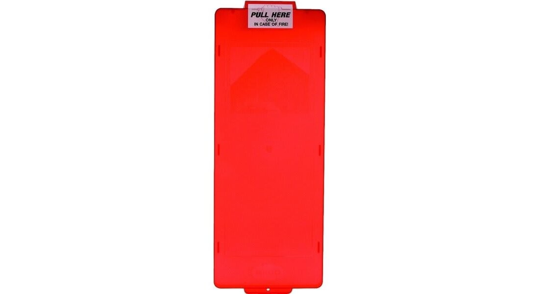 BROOKS’ MARK II SERIES FIRE EXTINGUISHER CABINET COVER, RED, LARGE